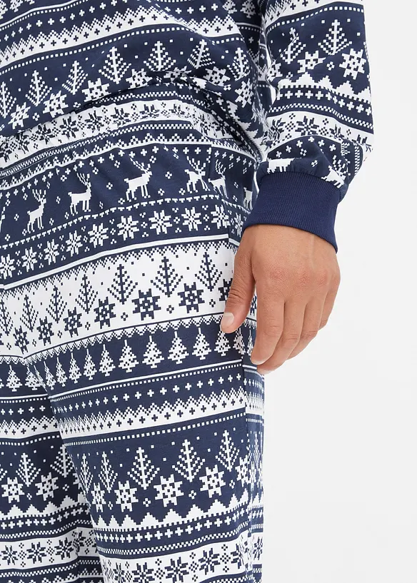 Långärmad pyjamas i ekologisk bomull, bonprix