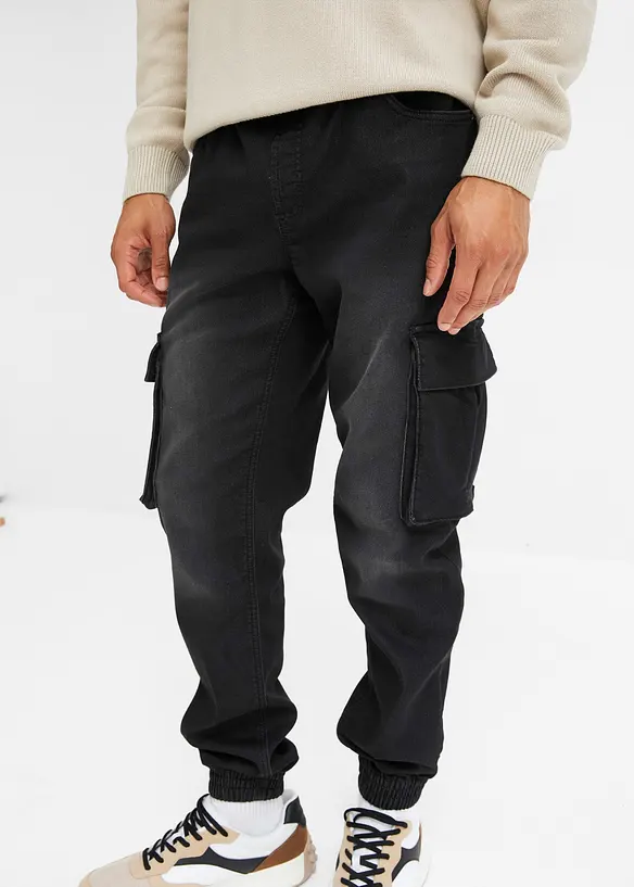 Sweatjeans i Slim Fit, Straight, bonprix