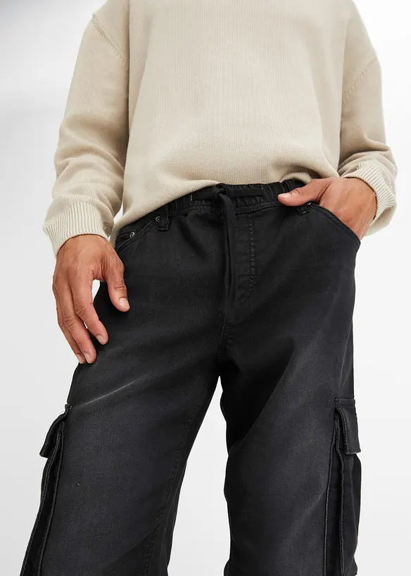 Sweatjeans i Slim Fit, Straight, bonprix