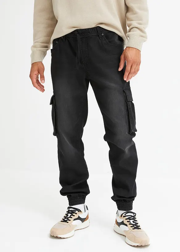 Sweatjeans i Slim Fit, Straight, bonprix