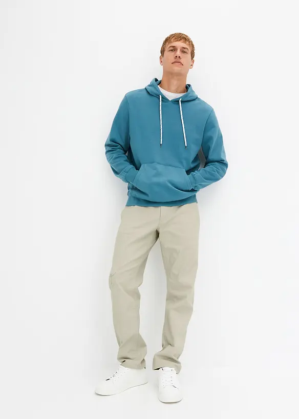 Sweatshirt med huva, bonprix