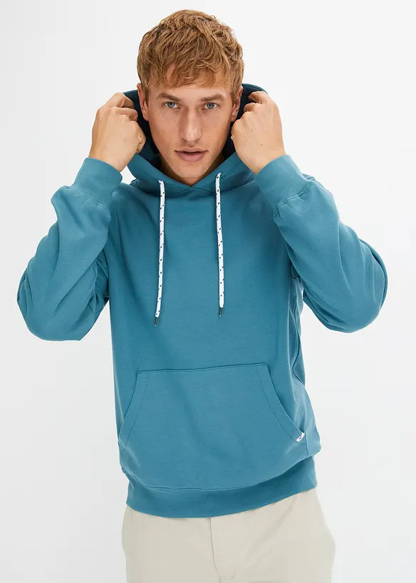 Sweatshirt med huva, bonprix