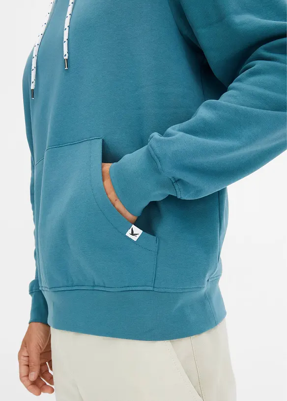 Sweatshirt med huva, bonprix
