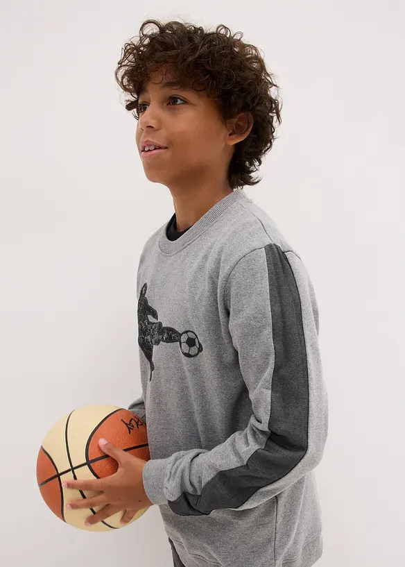 Sweatshirt av mjuk bomullsmix, bonprix