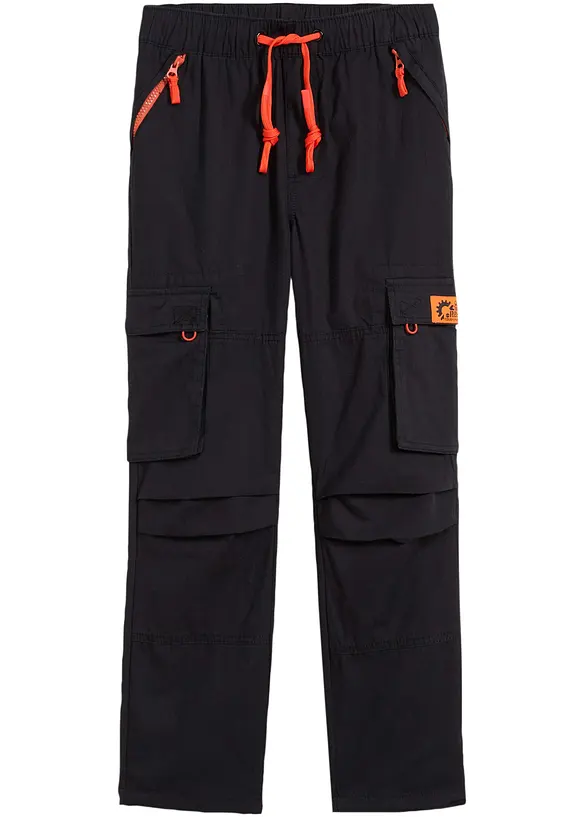 Dra på-byxa med cargofickor för barn, Regular Fit, bonprix