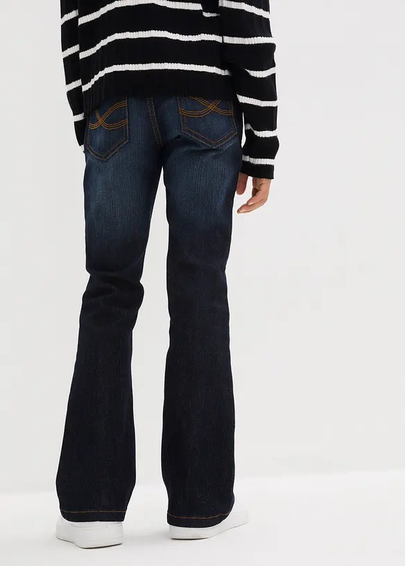Flared Jeans Mid Waist för barn, bonprix