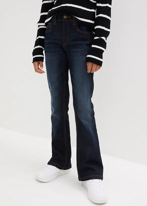 Flared Jeans Mid Waist för barn, bonprix