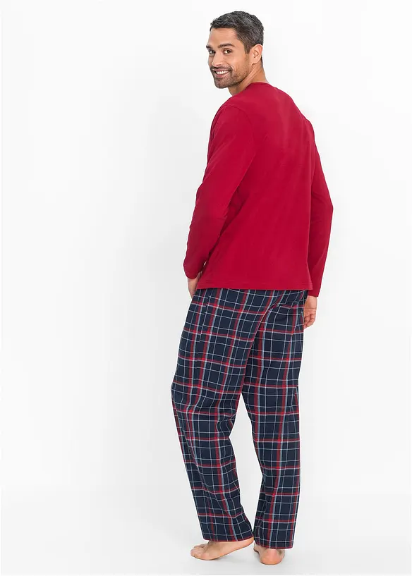 Långärmad pyjamas i ekologisk bomull, bonprix