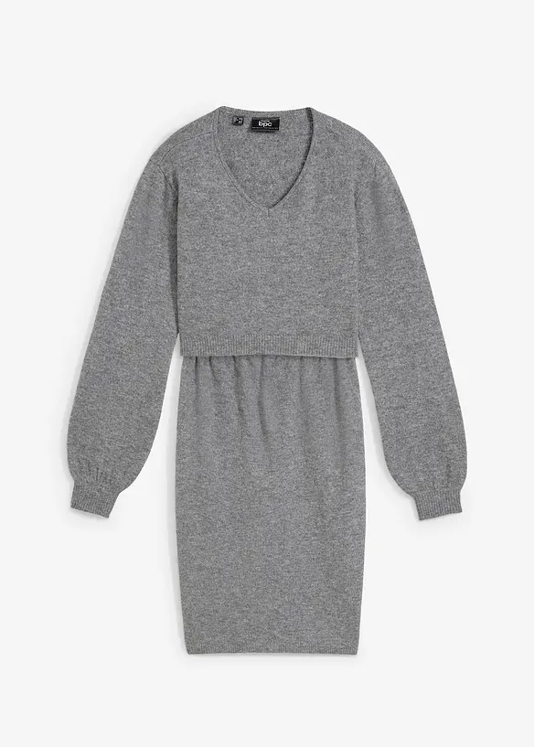 Mammatröja och mammakjol i stickat material (2 delar), bonprix