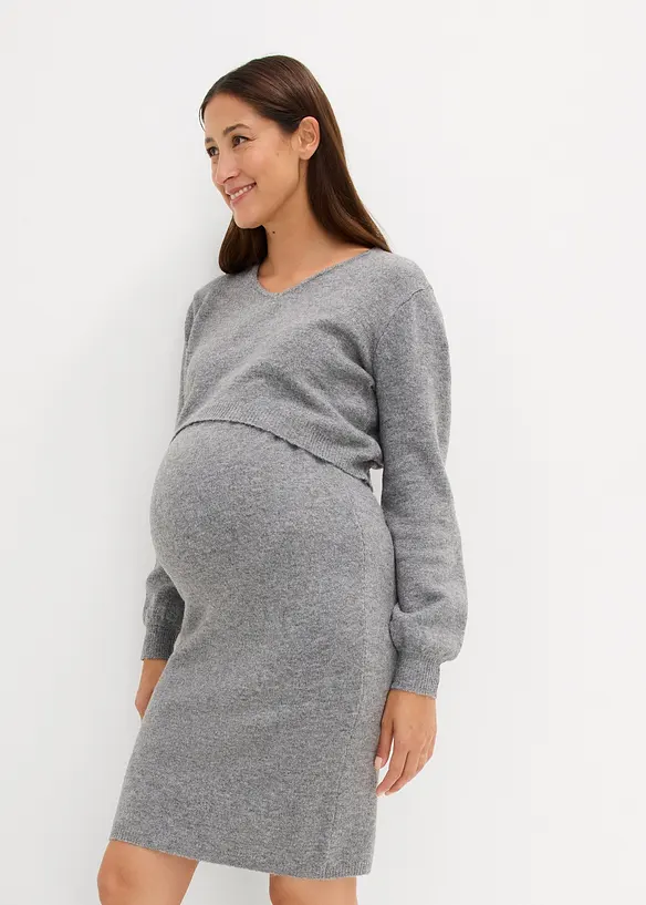 Mammatröja och mammakjol i stickat material (2 delar), bonprix