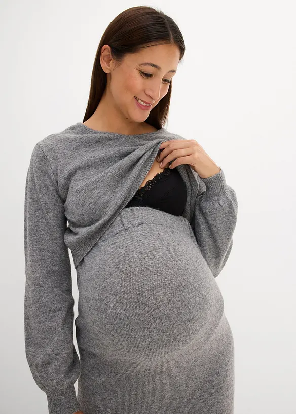 Mammatröja och mammakjol i stickat material (2 delar), bonprix