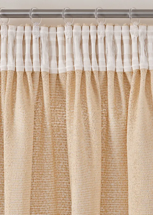 Gardinlängd i jacquard med strukturerad yta (1-pack), bonprix