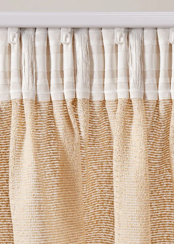 Gardinlängd i jacquard med strukturerad yta (1-pack), bonprix