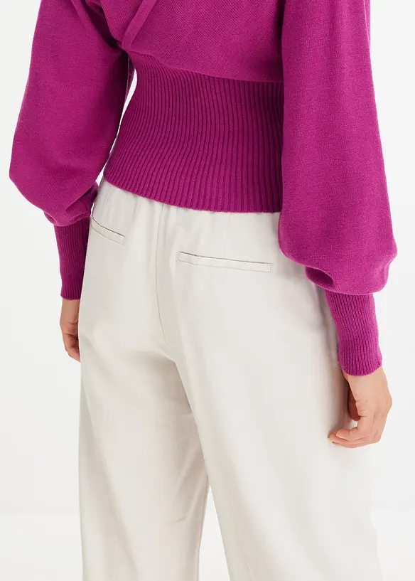 Tröja i följsam viskosmix, bonprix