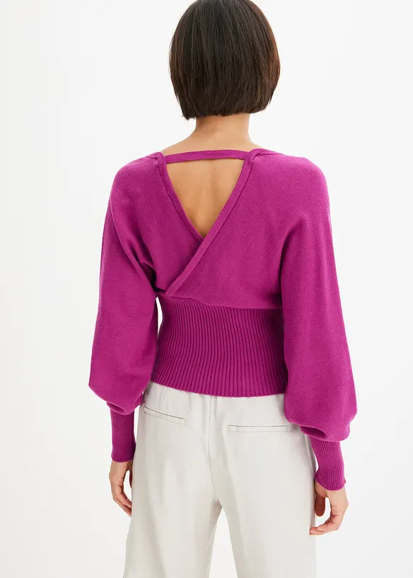 Tröja i följsam viskosmix, bonprix