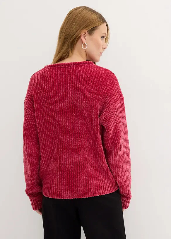 Oversizetröja i mjuk chenille, bonprix