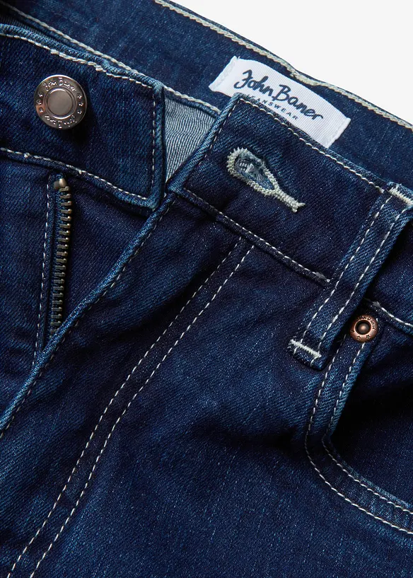 Wide Leg Jeans High Waist, ekologisk bomull, bonprix
