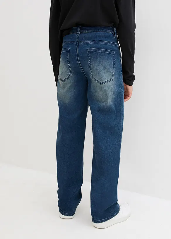 Extra Loose Fit Jeans med justerbar midja för barn, Straight, bonprix