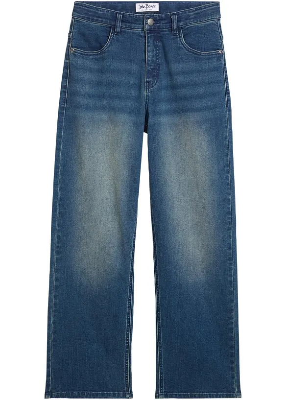 Extra Loose Fit Jeans med justerbar midja för barn, Straight, bonprix