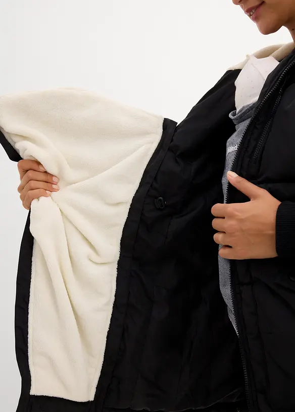 Fodrad mammajacka med babyficka, bonprix