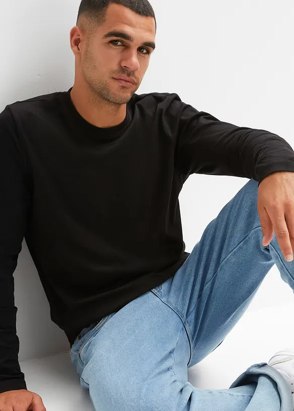 Långärmad T-shirt (2-pack), bonprix