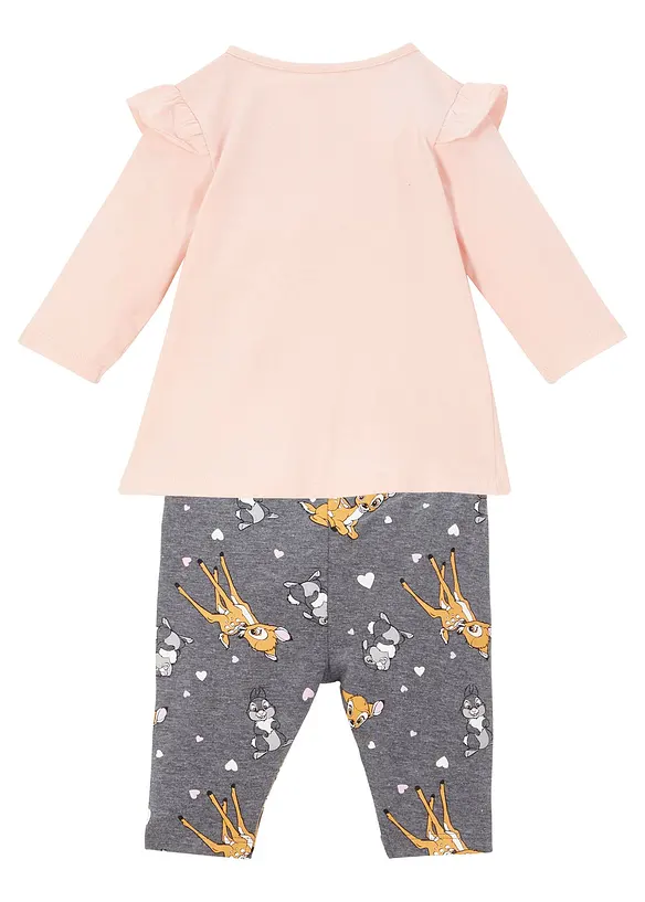 Babytröja och -leggings i bomull med Bambimotiv från Disney (2 delar), Disney