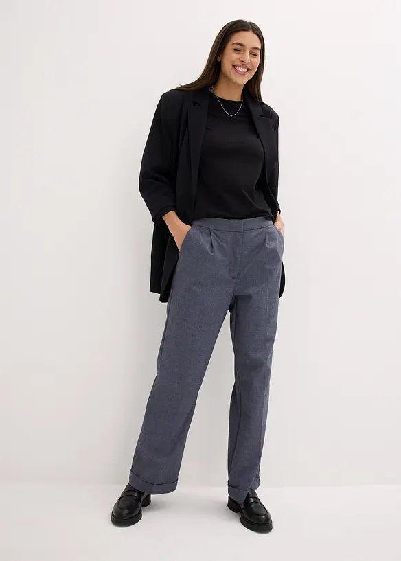 Långärmad topp med ren ekologisk bomull (2-pack), bonprix