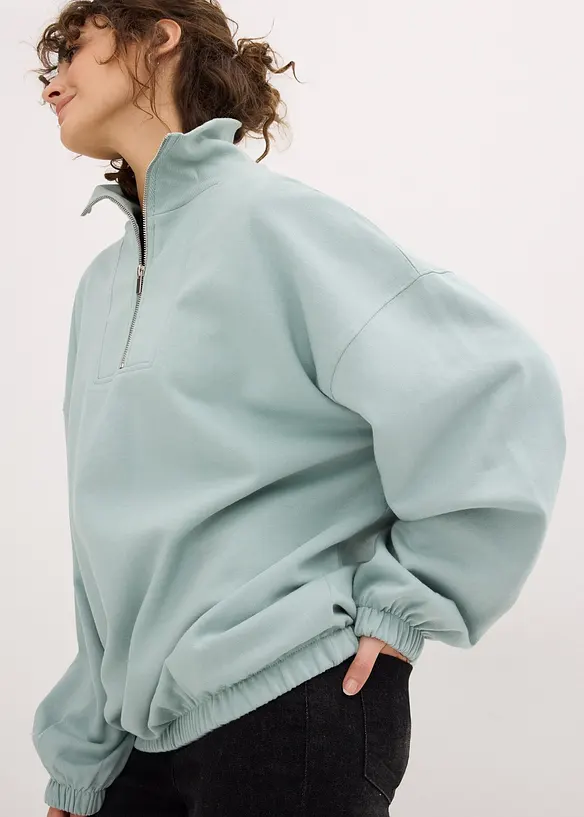 Oversizesweatshirt av ekologisk bomull, bonprix