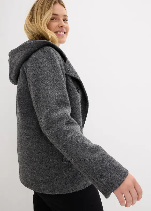 Skepparjacka i mysig bouclé, bonprix