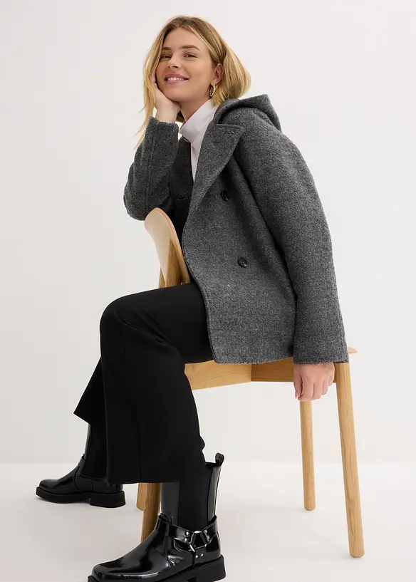 Skepparjacka i mysig bouclé, bonprix
