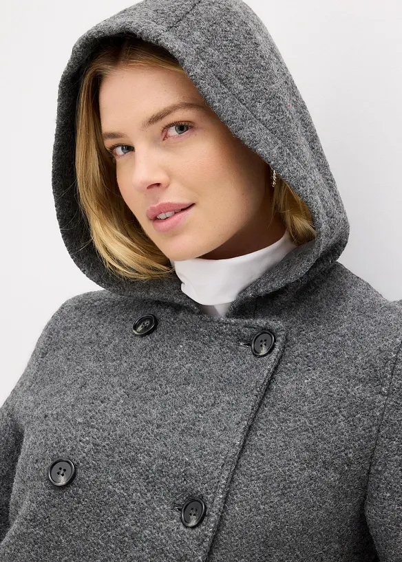 Skepparjacka i mysig bouclé, bonprix