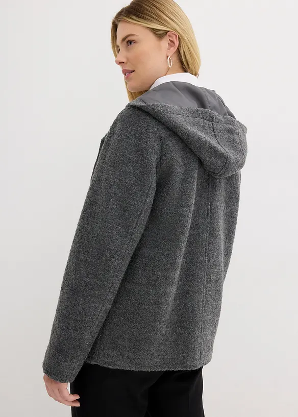 Skepparjacka i mysig bouclé, bonprix