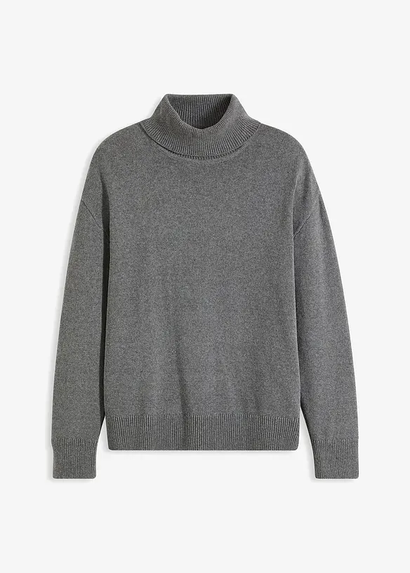 Polotröja med återvunnen bomull, Loose Fit, bonprix