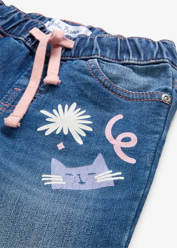 Jeans Straight med medelhög midja, bonprix