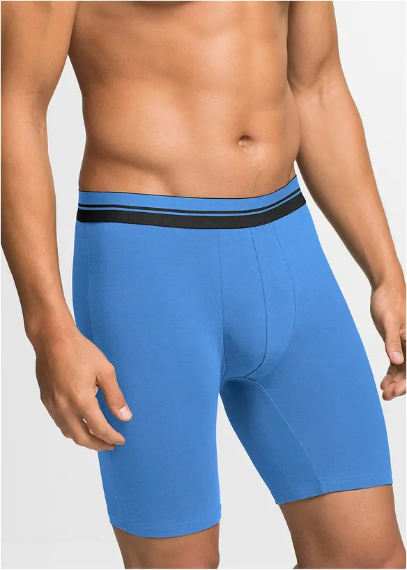 Långa boxershorts med bomull (2-pack), bonprix