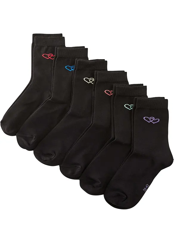 Strumpor med ekologisk bomull (6-pack), bonprix