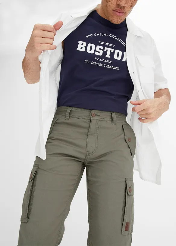Cargoshorts av ren bomull, Regular Fit, bonprix