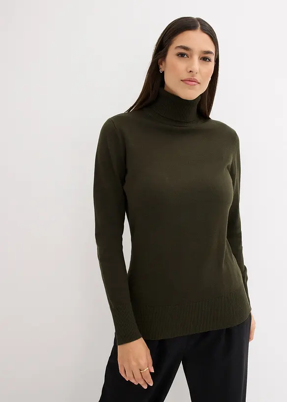 Polotröja i basmodell, bonprix