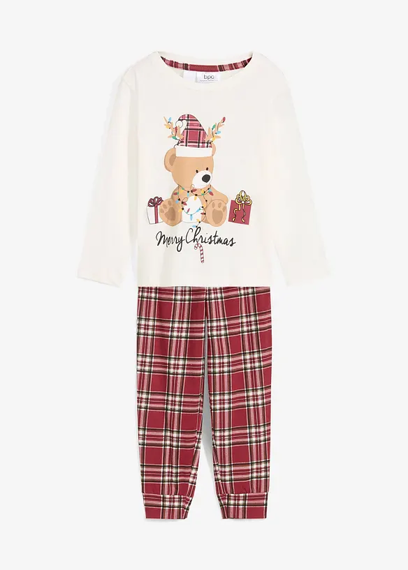 Pyjamas i ekologisk bomull (2 delar), bonprix