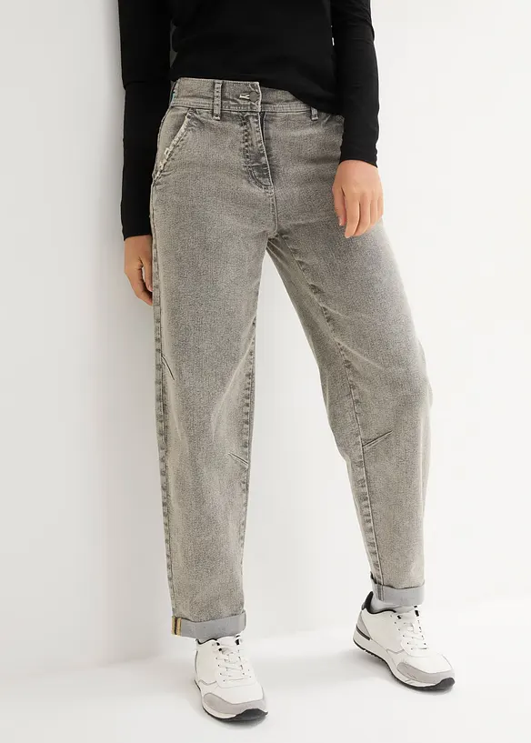 Jeans med vintagetvätt, bonprix