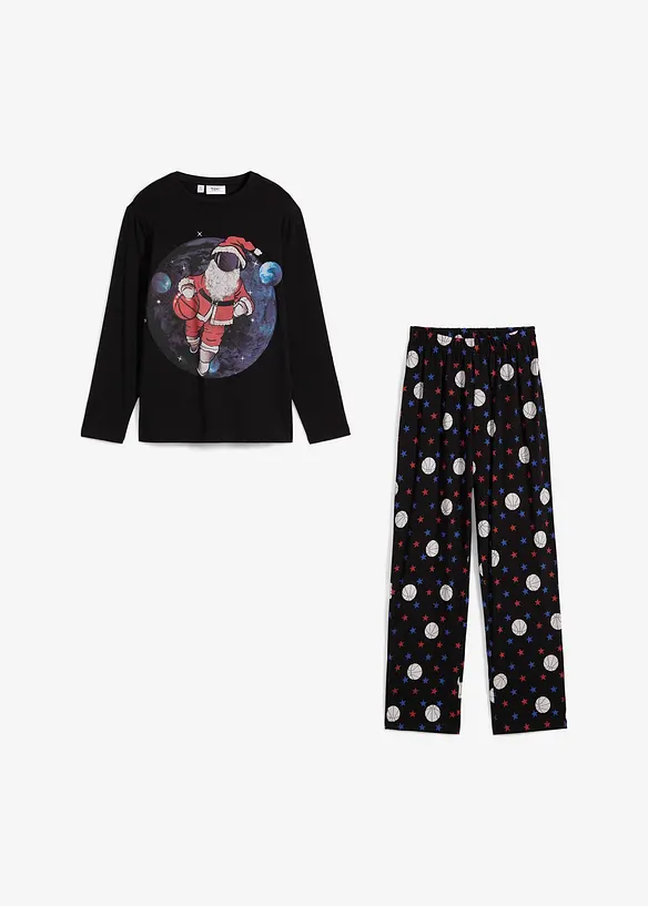 Pyjamas i mjuk bomull (2 delar), bonprix