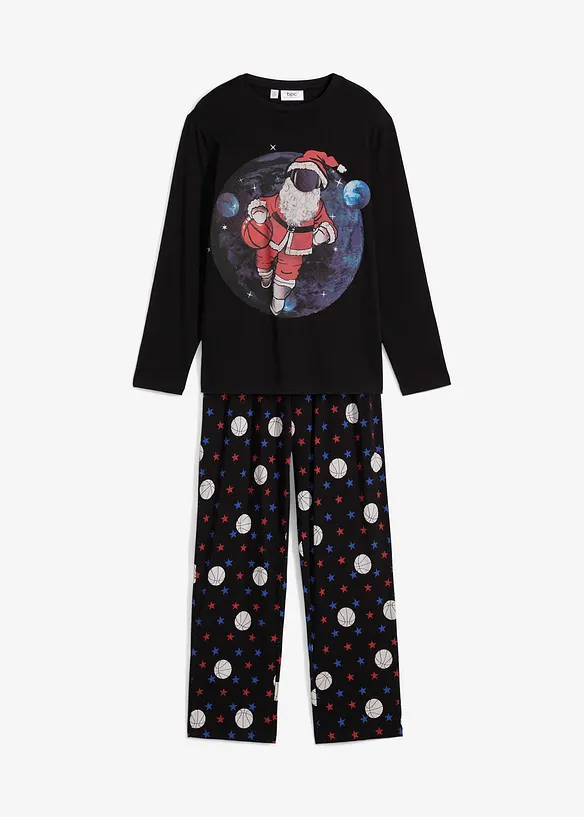 Pyjamas i mjuk bomull (2 delar), bonprix