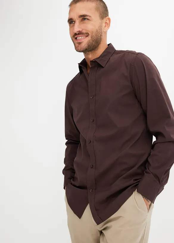 Stretchskjorta, Slim Fit, bonprix
