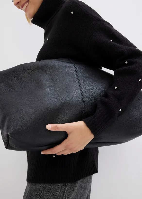 Polotröja med strass, bonprix