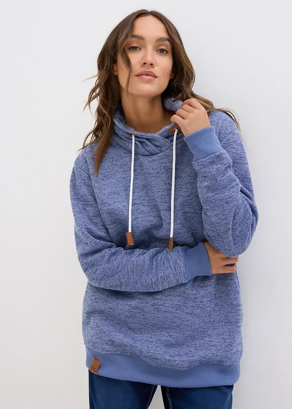 Extra mysig, lång sweatshirt, bonprix