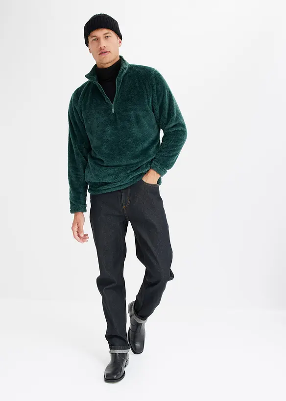 Classic Fit jeans med resår i sidan av midjan, Straight, bonprix