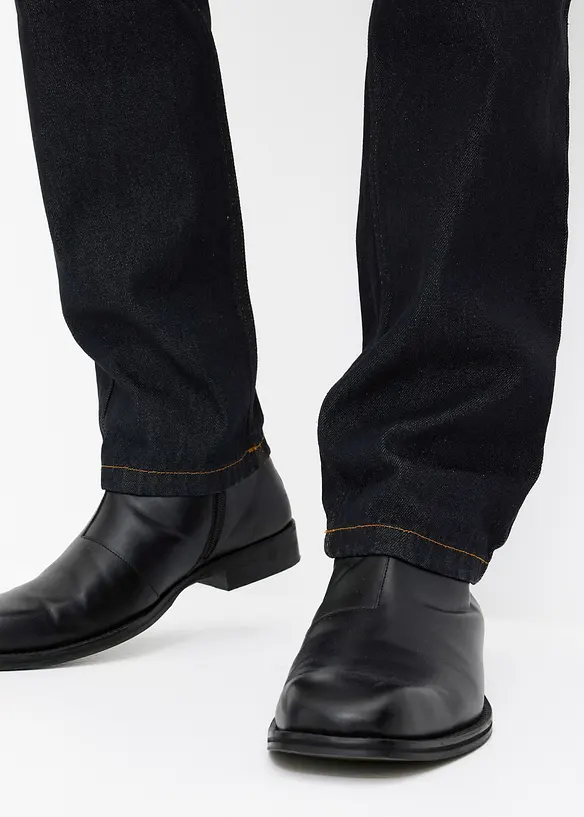 Classic Fit jeans med resår i sidan av midjan, Straight, bonprix
