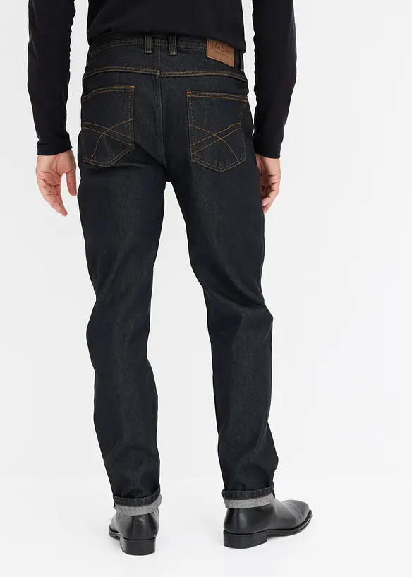 Classic Fit jeans med resår i sidan av midjan, Straight, bonprix
