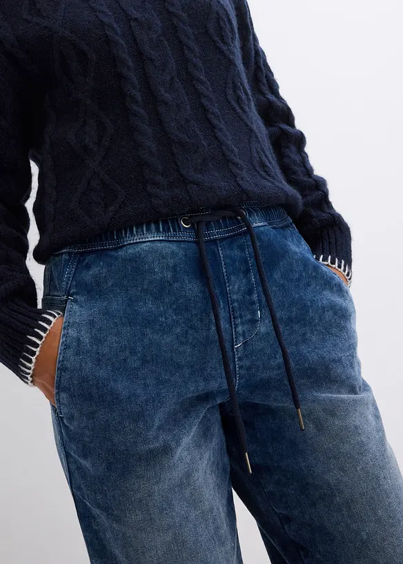 Boyfriend Jeans Mid Waist, fodrade, bonprix