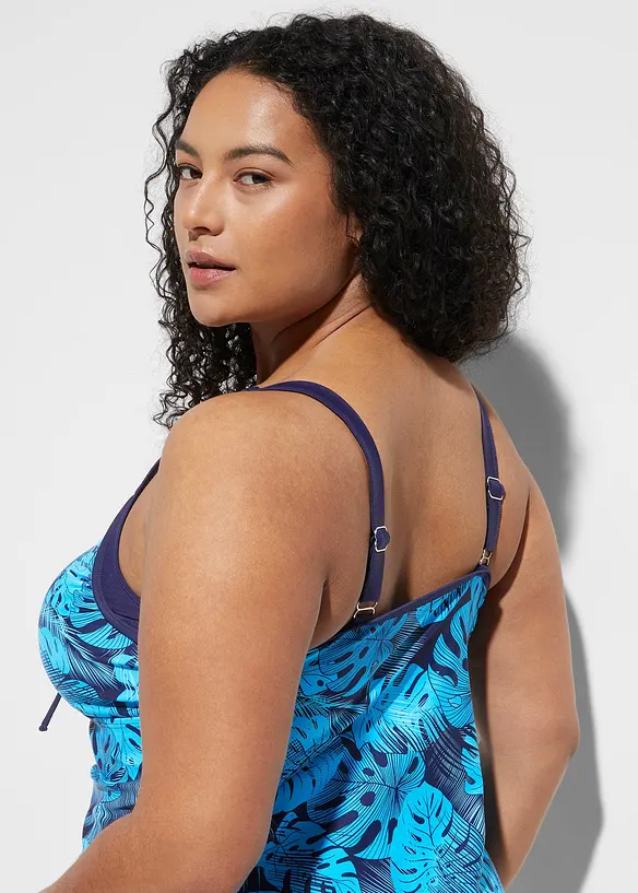 Tankini (2 delar) med rynk, bonprix